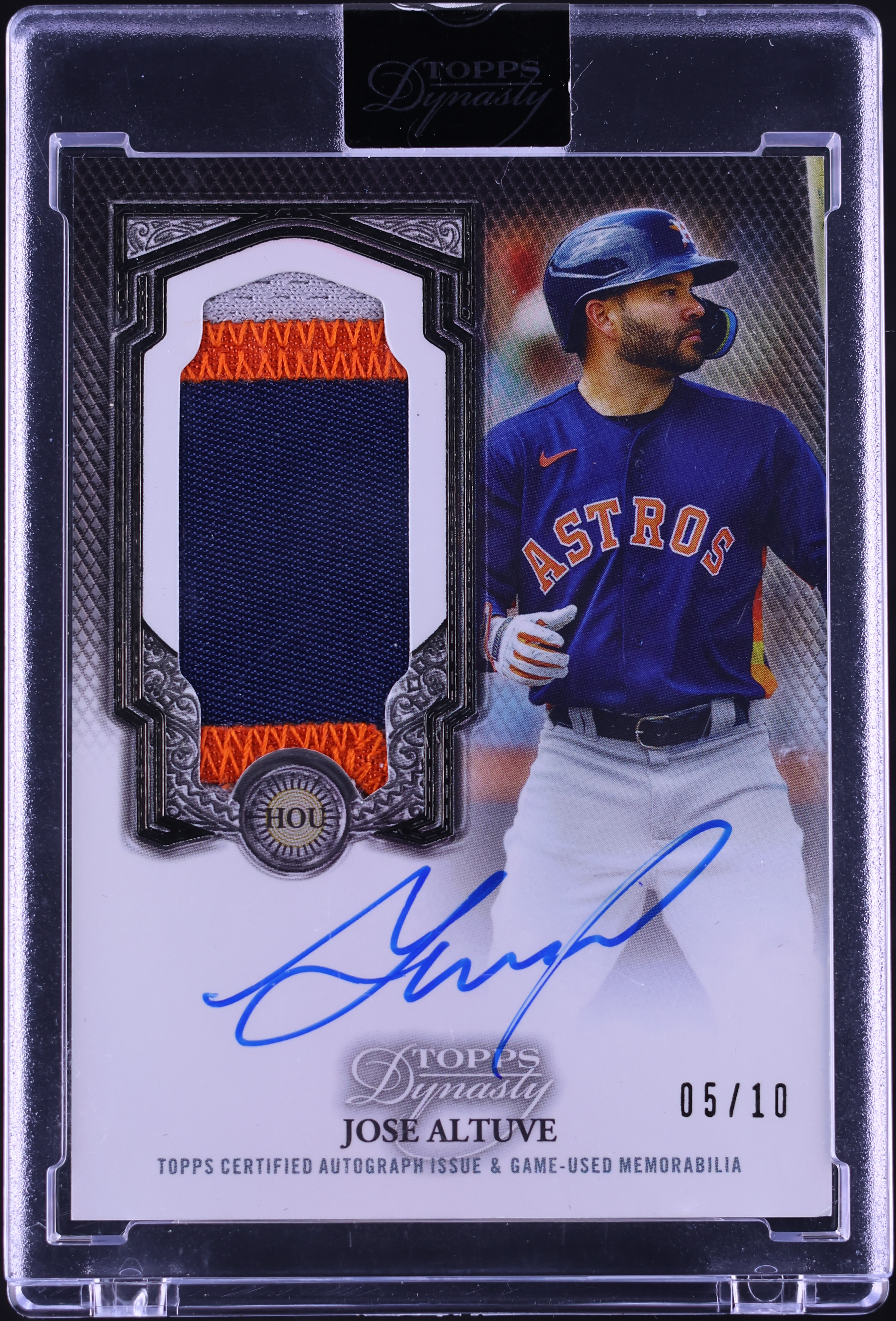 2023 Topps Dynasty Variations Jose Altuve PATCH AUTO /10 #DAPB-JA