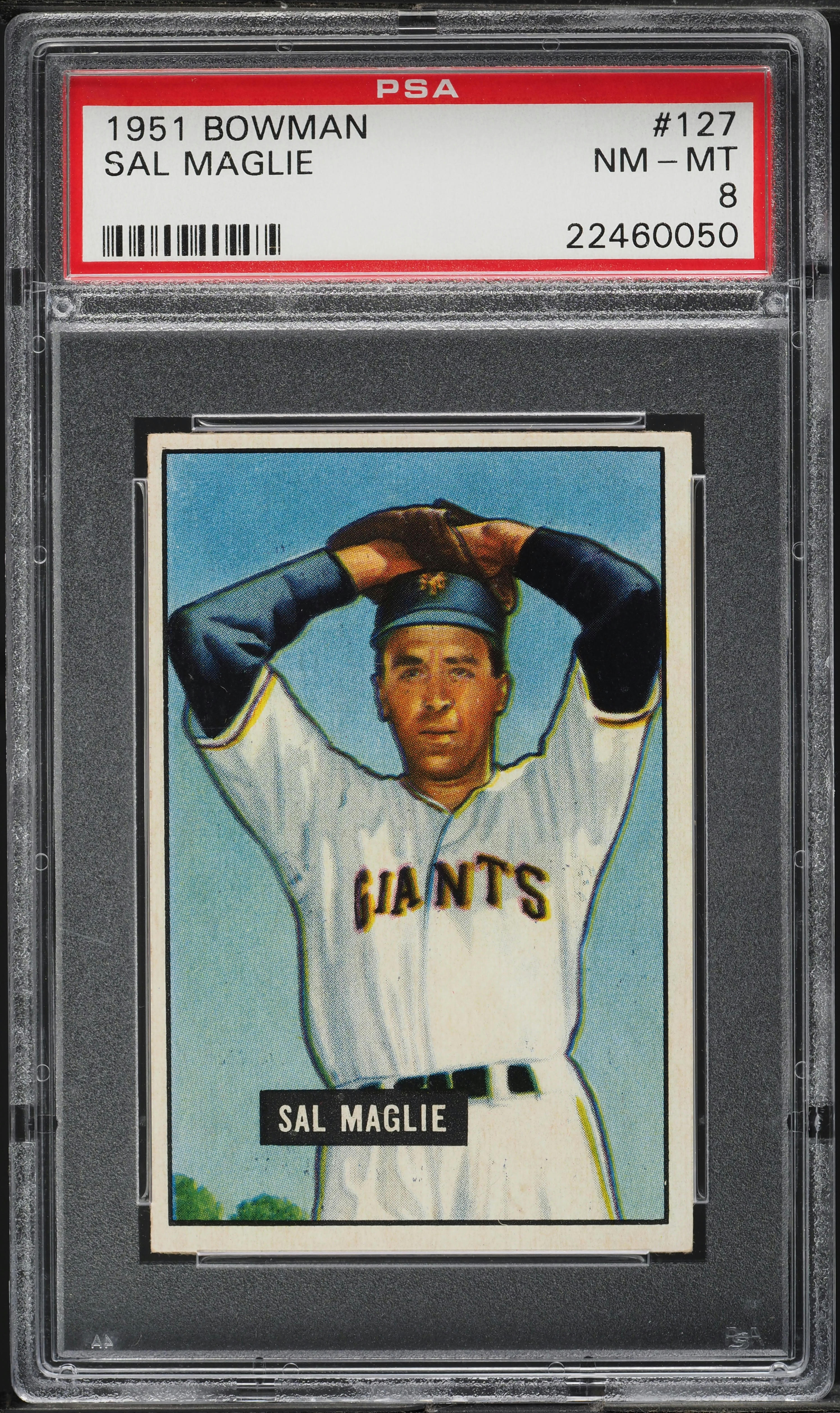 1951 Bowman Sal Maglie ROOKIE #127 PSA 8 NM-MT