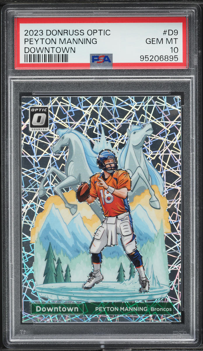 2023 Donruss Optic Downtown Peyton Manning #D-9 PSA 10 GEM MINT