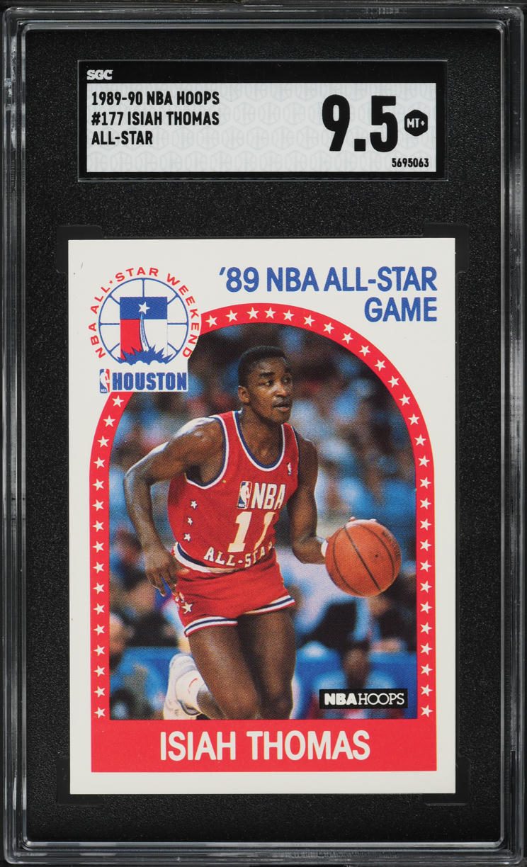 1989 Hoops Isiah Thomas ALL-STAR #177 SGC 9.5 MINT+