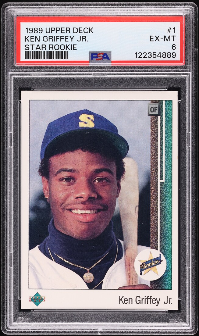 1989 Upper Deck Ken Griffey Jr. ROOKIE #1 PSA 6 EXMT