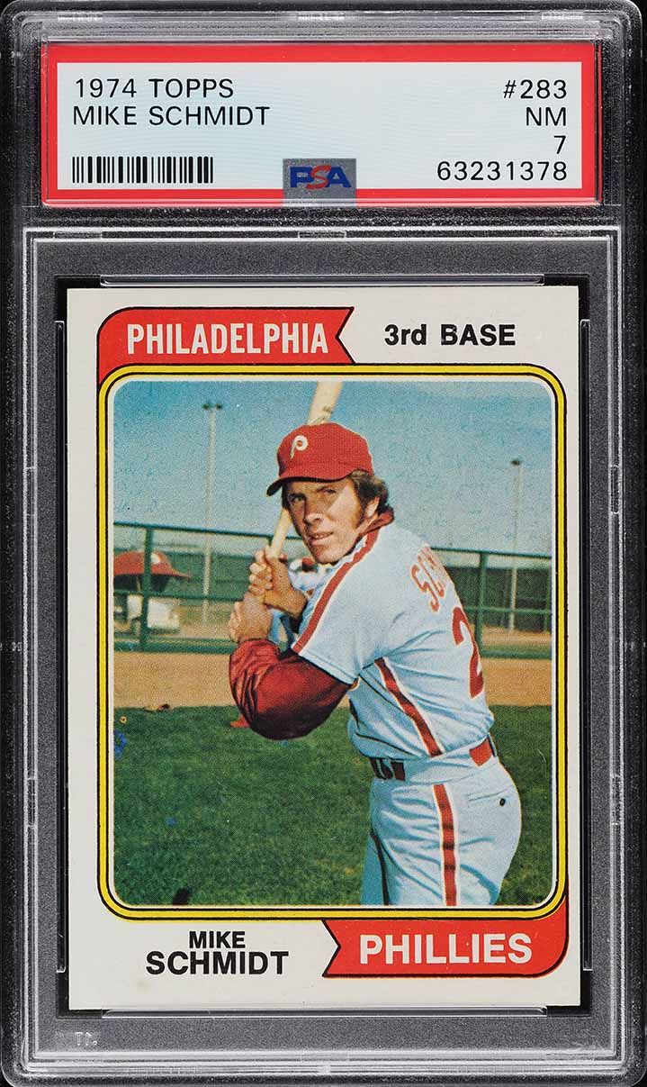 1974 Topps Mike Schmidt #283 PSA 7 NRMT