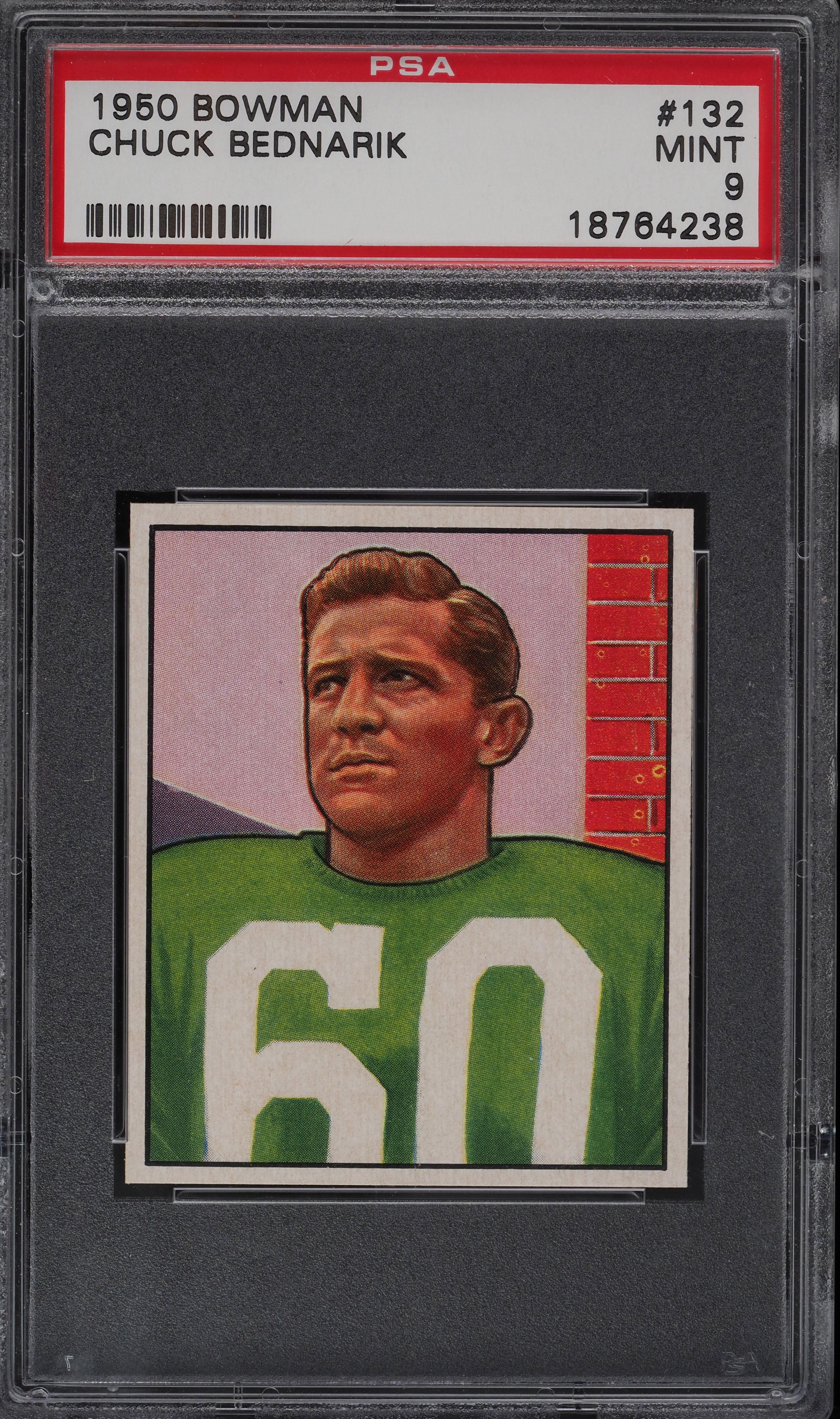 1950 Bowman Football Chuck Bednarik #132 PSA 9 MINT