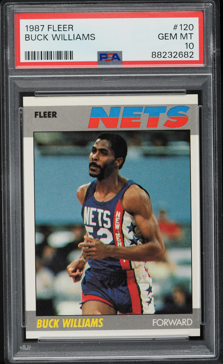 1987 Fleer Basketball Buck Williams #120 PSA 10 GEM MINT