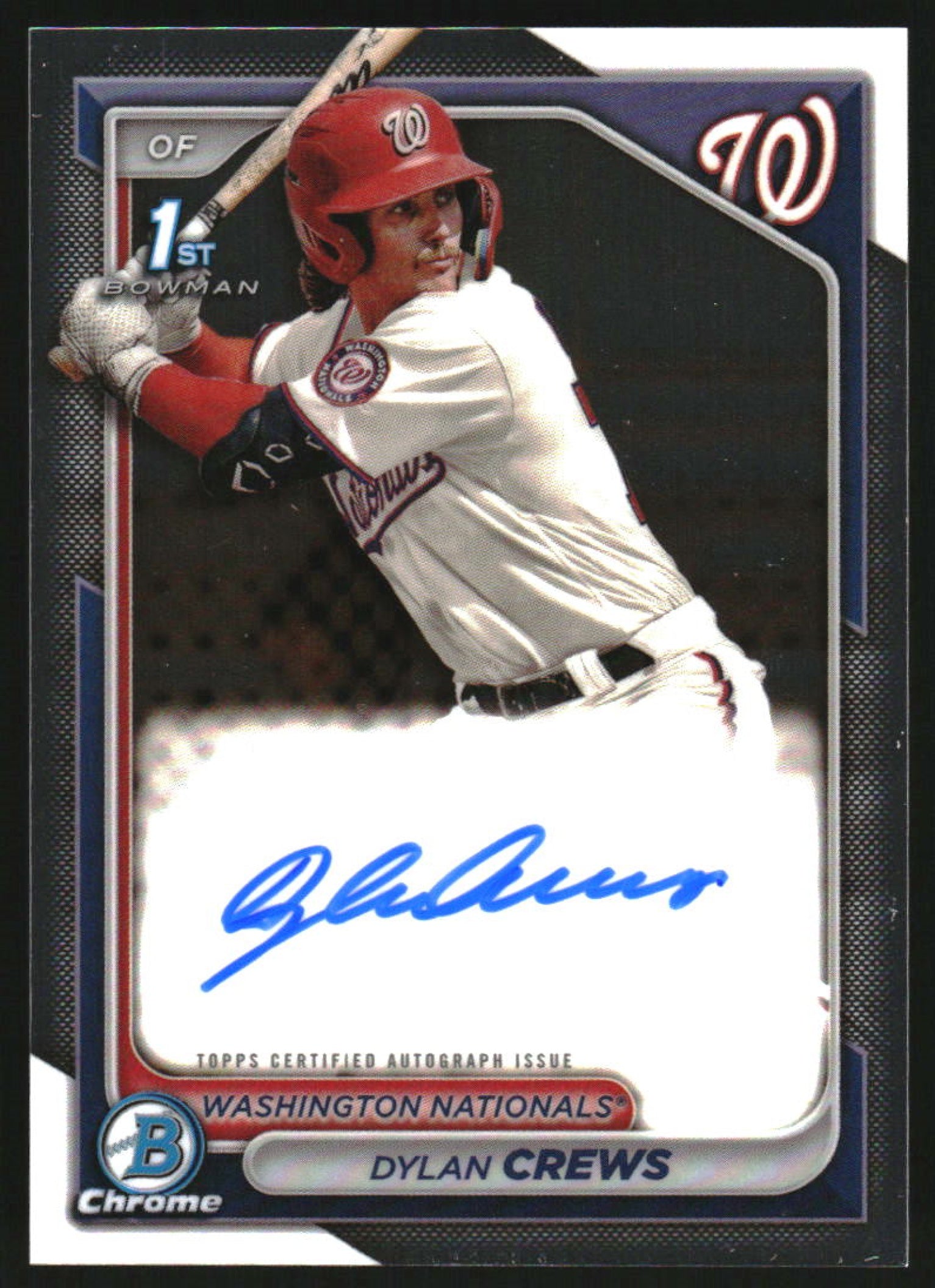 Dylan Crews 2024 Bowman #CPA-DC Chrome Prospect Auto (1st