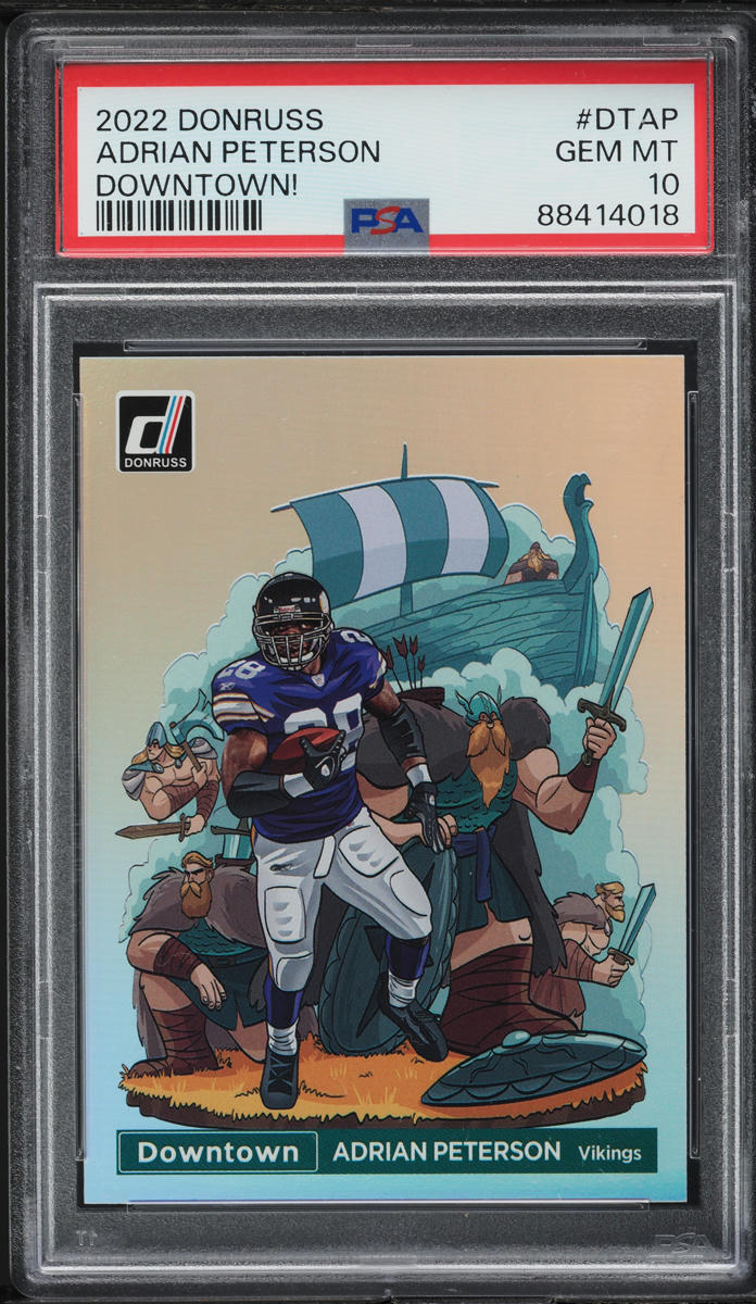2022 Donruss Downtown Adrian Peterson #DT-AP PSA 10 GEM MINT