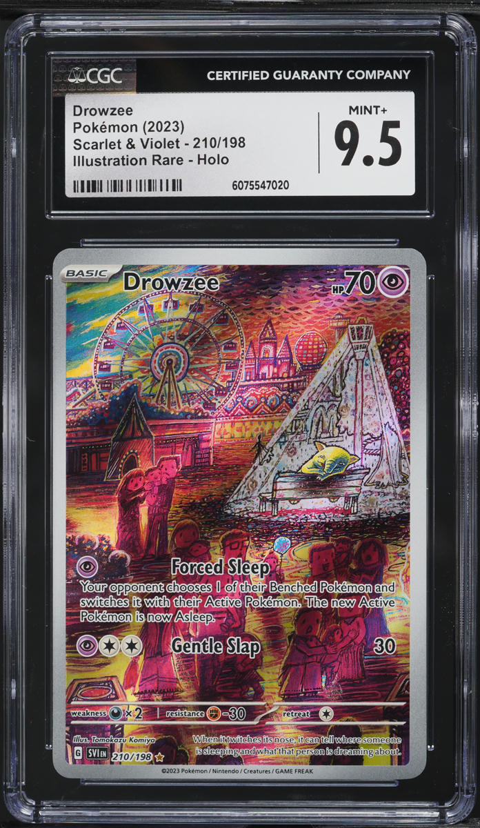 2023 Pokemon Scarlet & Violet IR Drowzee #210 CGC 9.5 MINT+