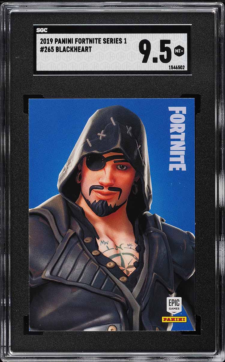2019 Panini Fortnite Series 1 Blackheart #265 SGC 9.5 MINT+