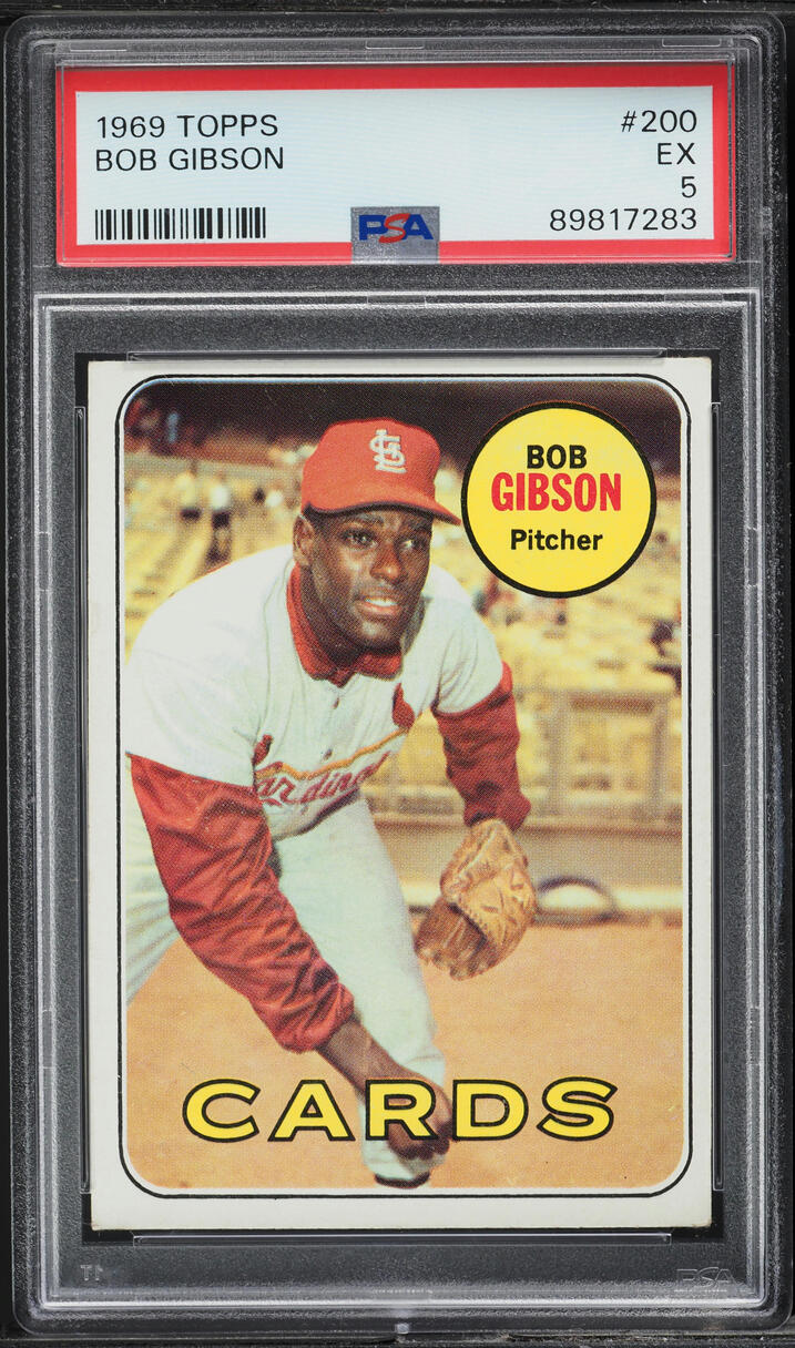 1969 Topps Bob Gibson #200 PSA 5 EX