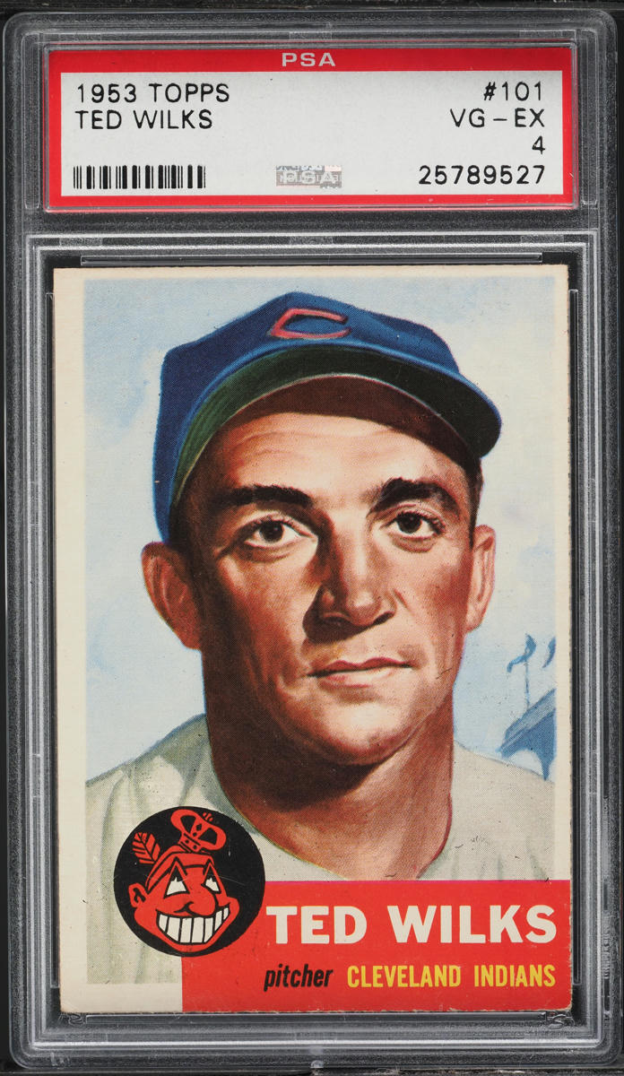 1953 Topps Ted Wilks SHORT PRINT #101 PSA 4 VGEX