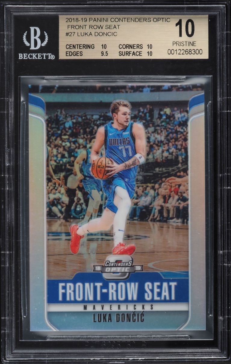 2018 Panini Contenders Optic Front Row Seat Luka Doncic RC #27 BGS 10 PRISTINE