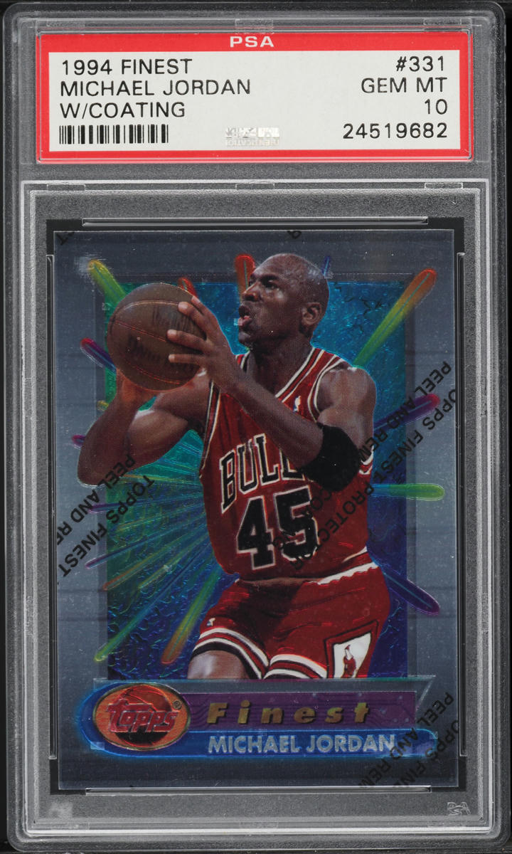 1994 Finest Basketball w/ Coating Michael Jordan #331 PSA 10 GEM MINT