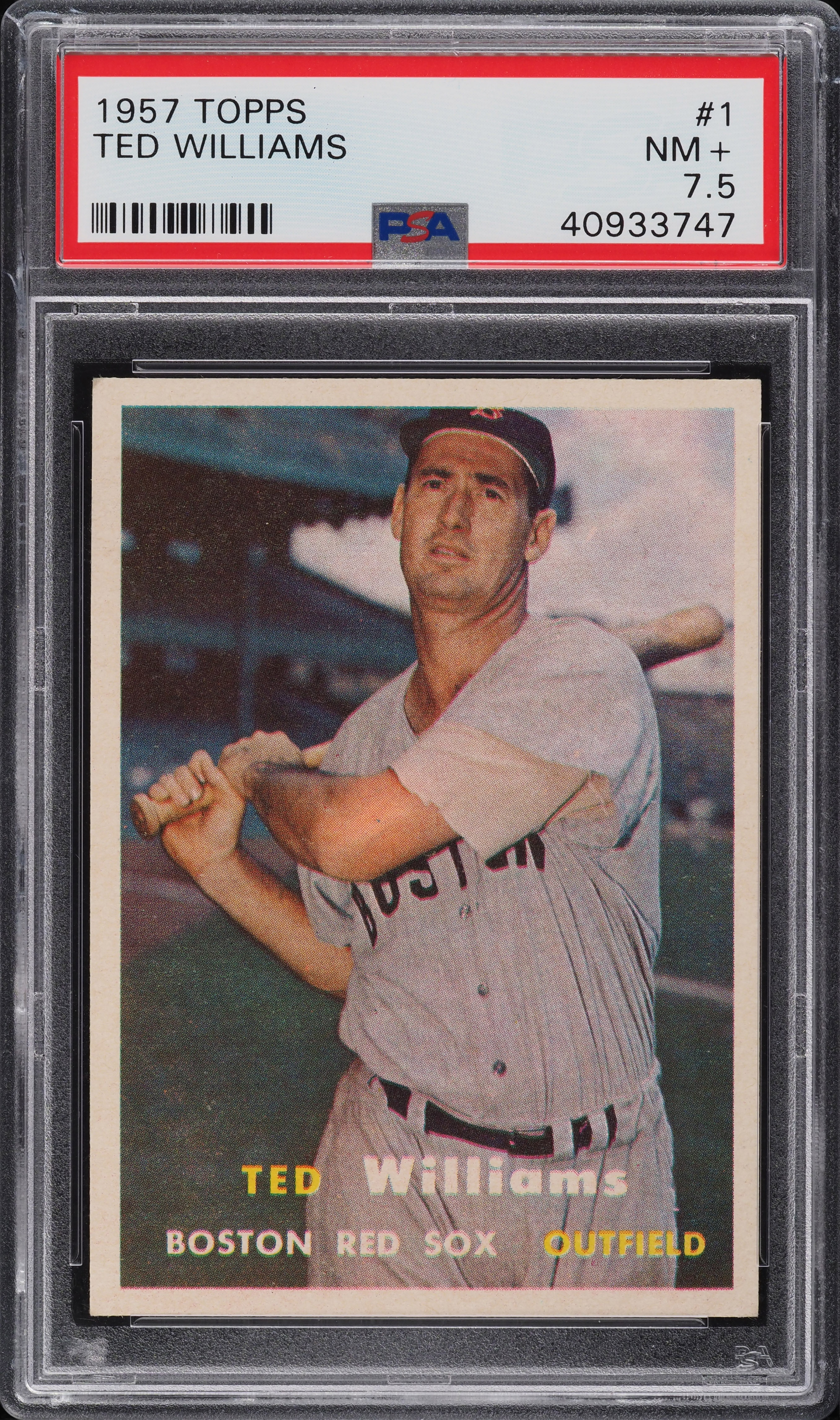1957 Topps Ted Williams #1 PSA 7.5 NRMT+ (PWCC-E)