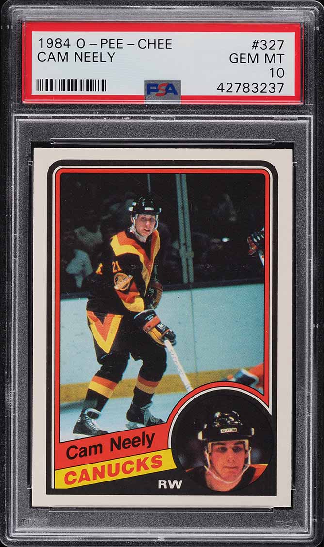 1984 O-Pee-Chee Hockey Cam Neely ROOKIE #327 PSA 10 GEM MINT