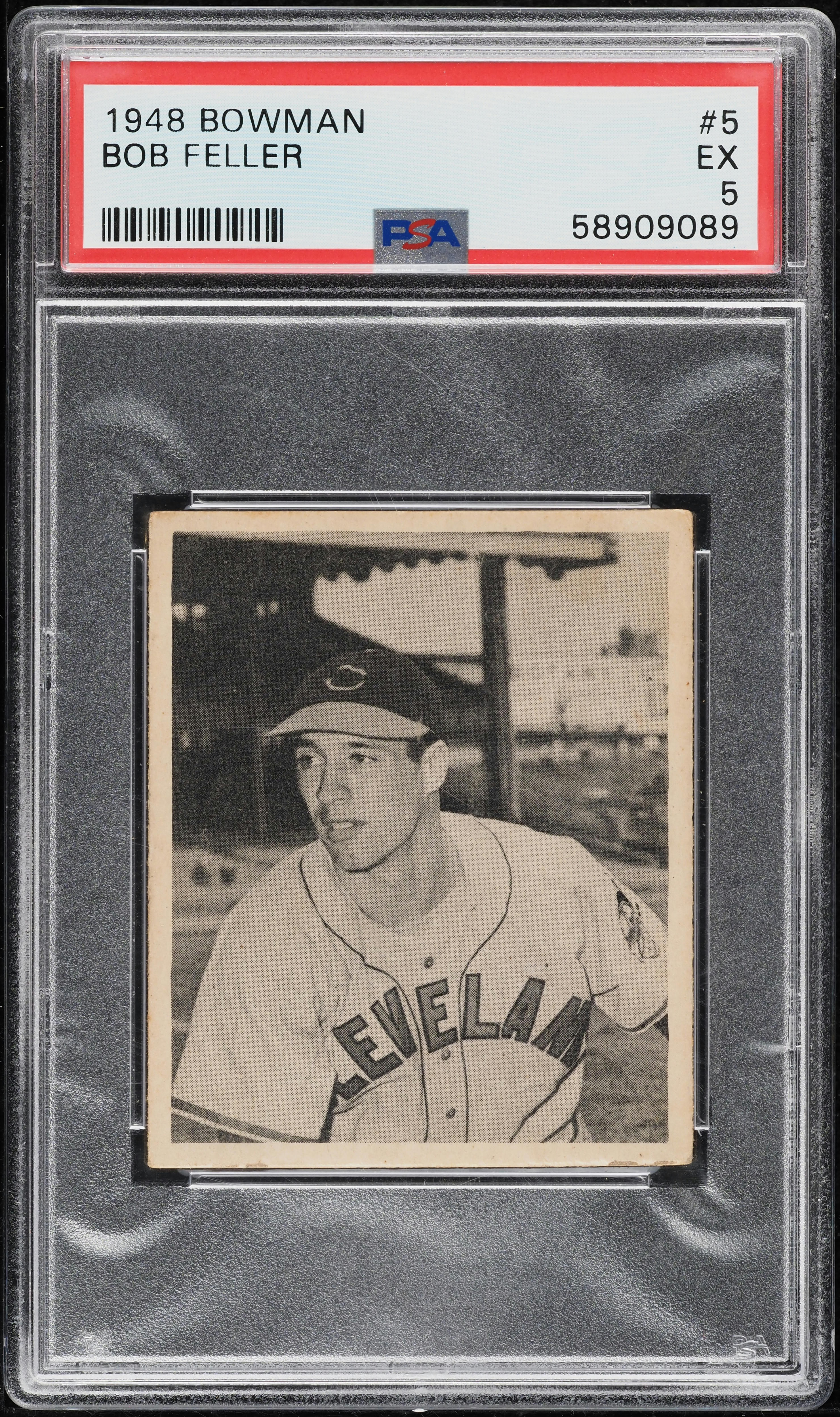 1948 Bowman Bob Feller ROOKIE #5 PSA 5 EX