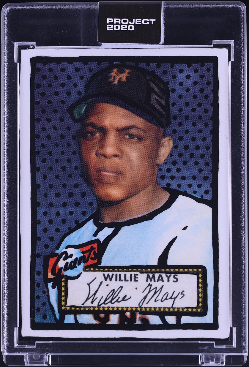 2020 Topps Project 2020 By Joshua Vides Willie Mays #166