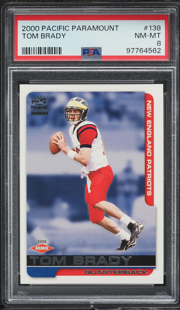 2000 Pacific Paramount Tom Brady ROOKIE #138 PSA 8 NM-MT