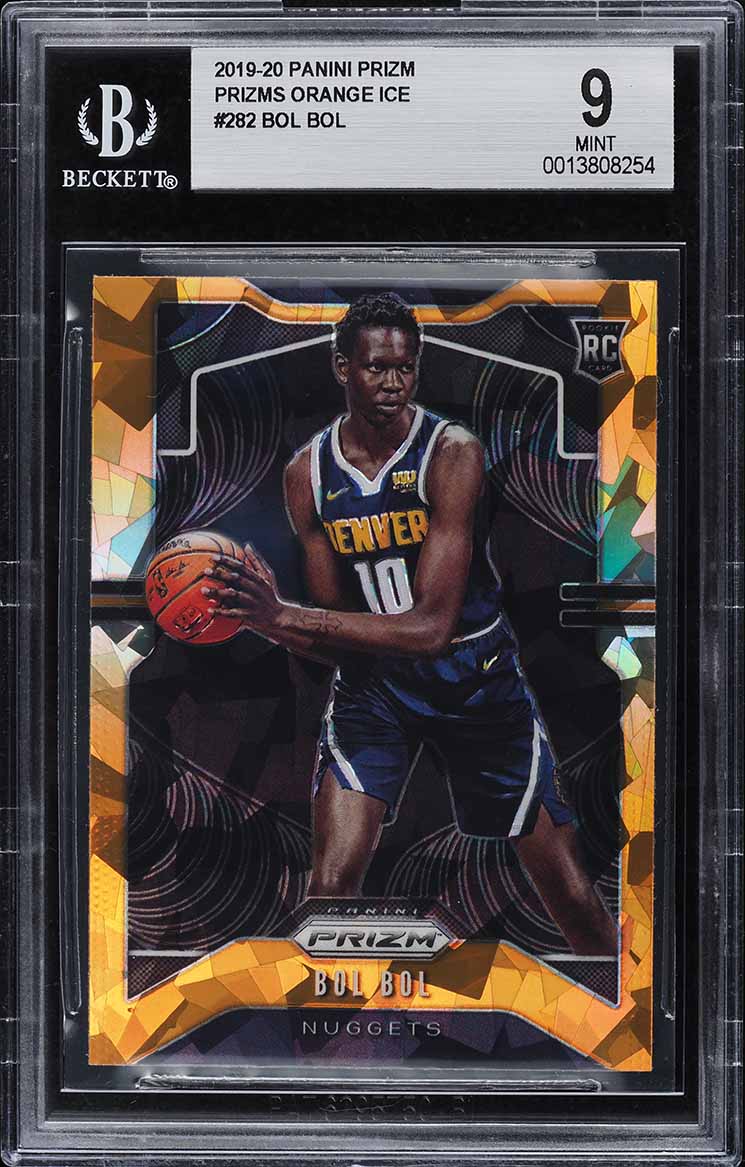 2019 Panini Prizm Orange Ice Bol Bol ROOKIE #282 BGS 9 MINT