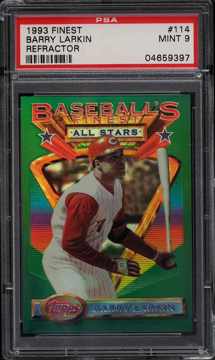 1993 Finest Refractor Barry Larkin ALL-STAR #114 PSA 9 MINT