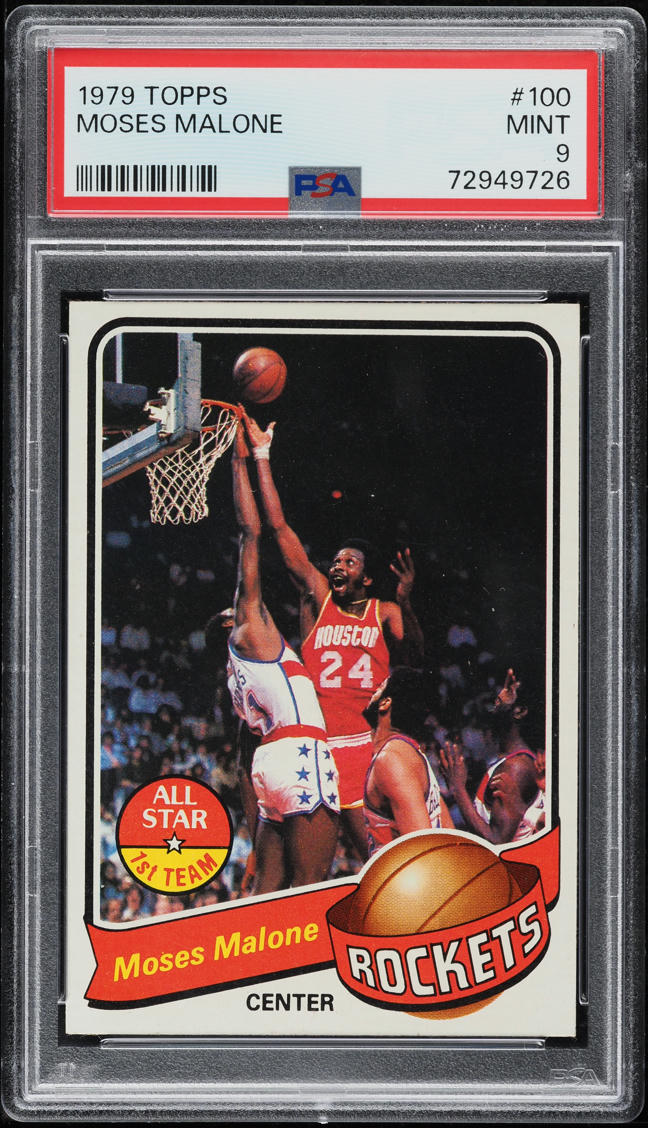 1979 Topps Basketball Moses Malone #100 PSA 9 MINT