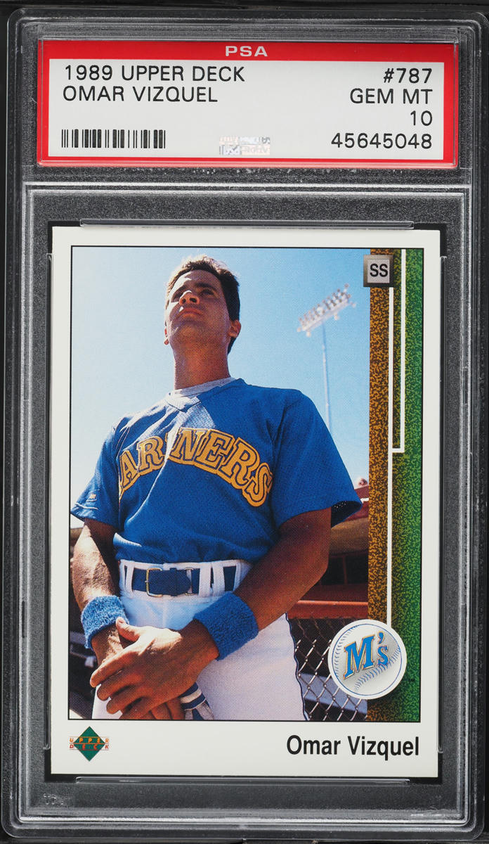 1989 Upper Deck Omar Vizquel ROOKIE #787 PSA 10 GEM MINT
