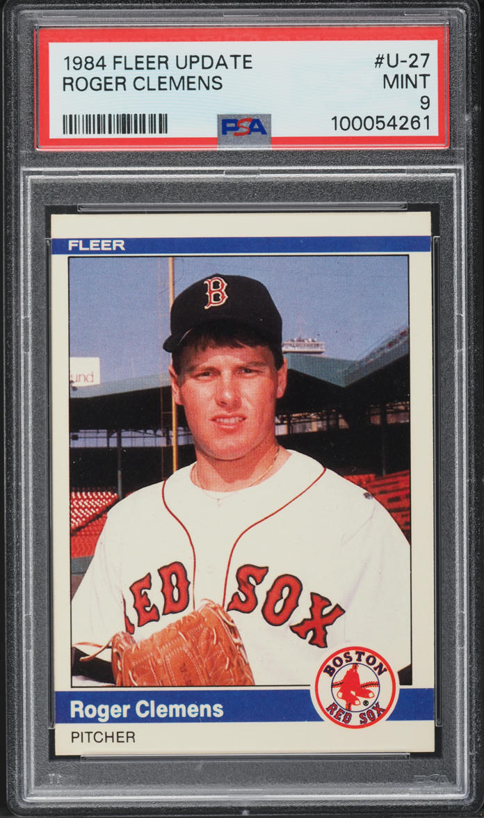 1984 Fleer Update Roger Clemens ROOKIE #27 PSA 9 MINT