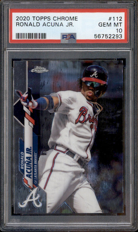 2020 Topps Chrome #112 Ronald Acuna Jr. PSA 10