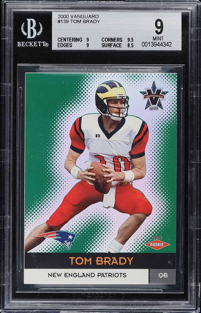 Tom Brady 2000 Pacific Vanguard #139 Base /762 Price Guide