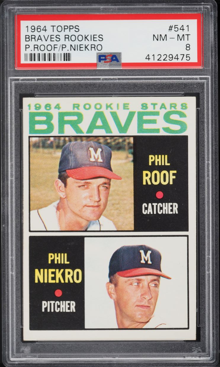 1964 Topps Phil Niekro ROOKIE #541 PSA 8 NM-MT