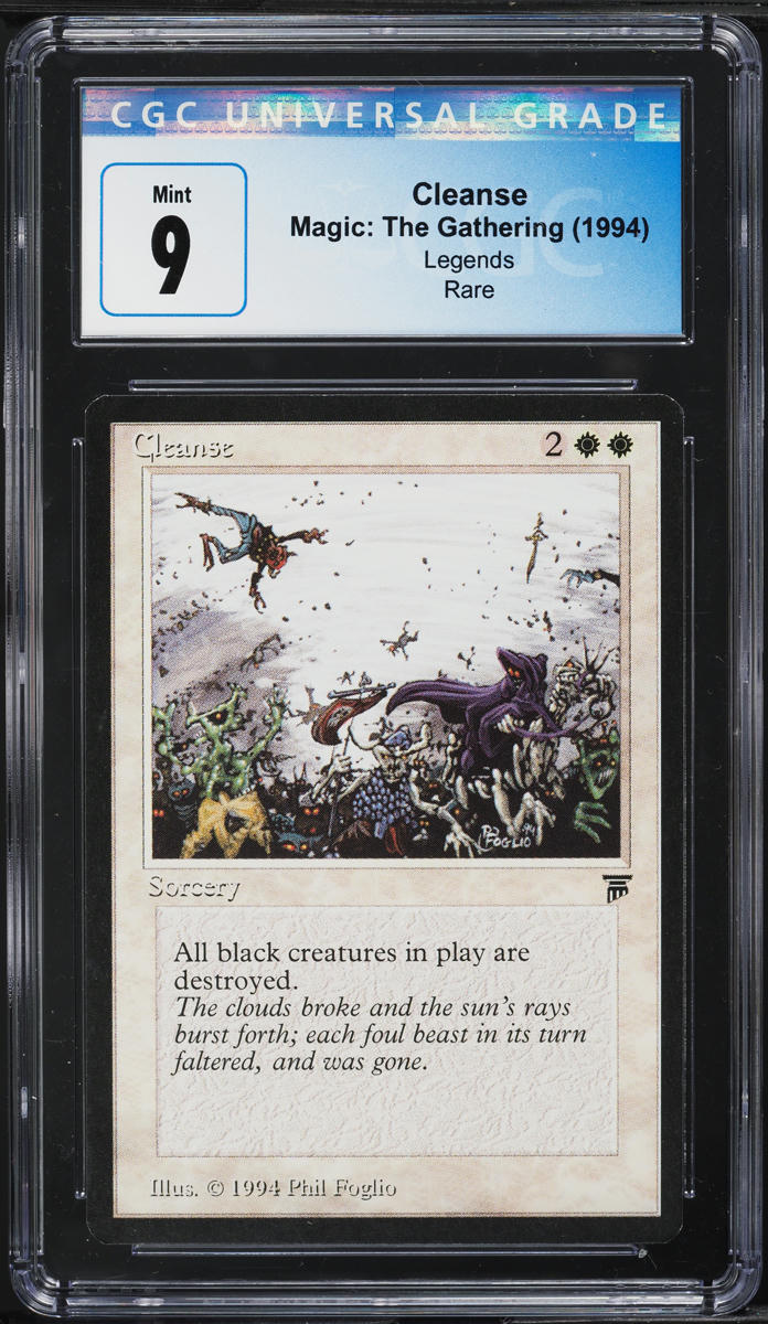 1994 Magic The Gathering MTG Legends Cleanse CGC 9 MINT