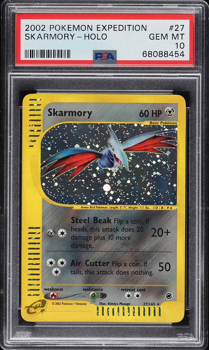 2002 Pokemon Expedition Holo Skarmory #27 PSA 10 GEM MINT