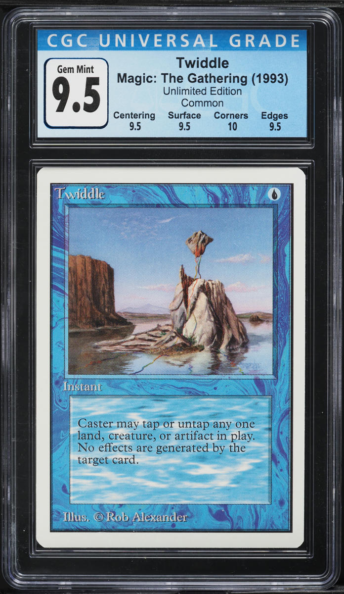 1993 Magic The Gathering MTG Unlimited Twiddle CGC 9.5 GEM MINT