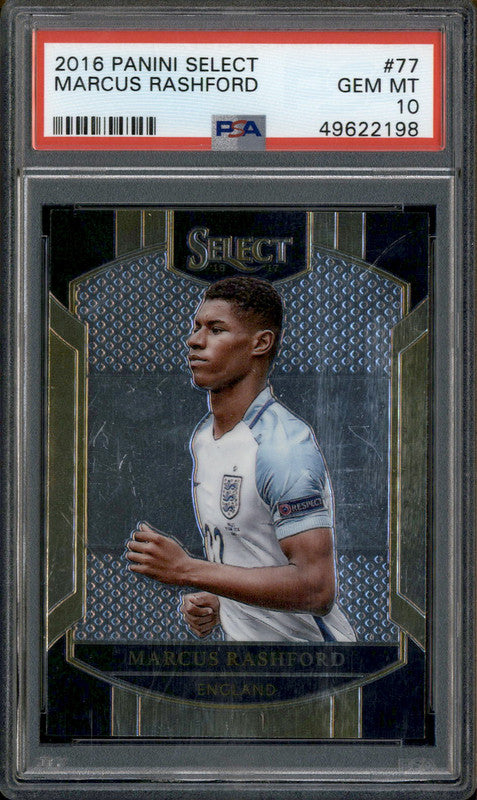 2016 Panini Select #77 Marcus Rashford PSA 10