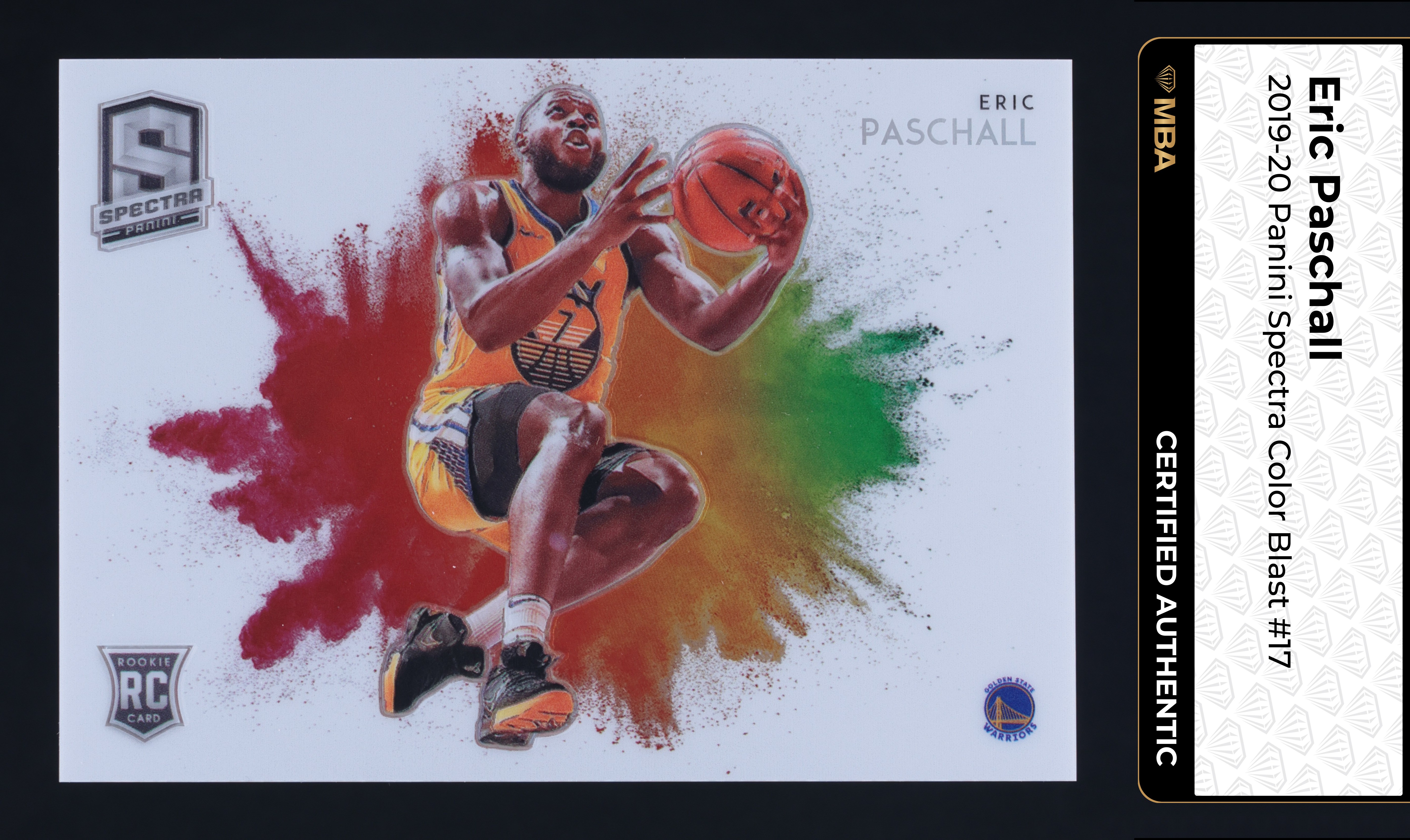 2019 Panini Spectra Color Blast Eric Paschall ROOKIE #17 MBA AUTH