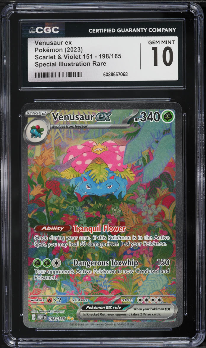 2023 Pokemon Scarlet & Violet 151 SIR Venusaur ex #198 CGC 10 GEM MINT