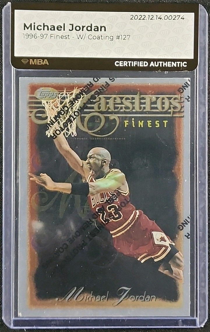 その他 1996-97 FINEST SILVER REFRACTOR MAESTROS Michael Jordan 1996 Topps Finest #127 Silver - Refractor (No