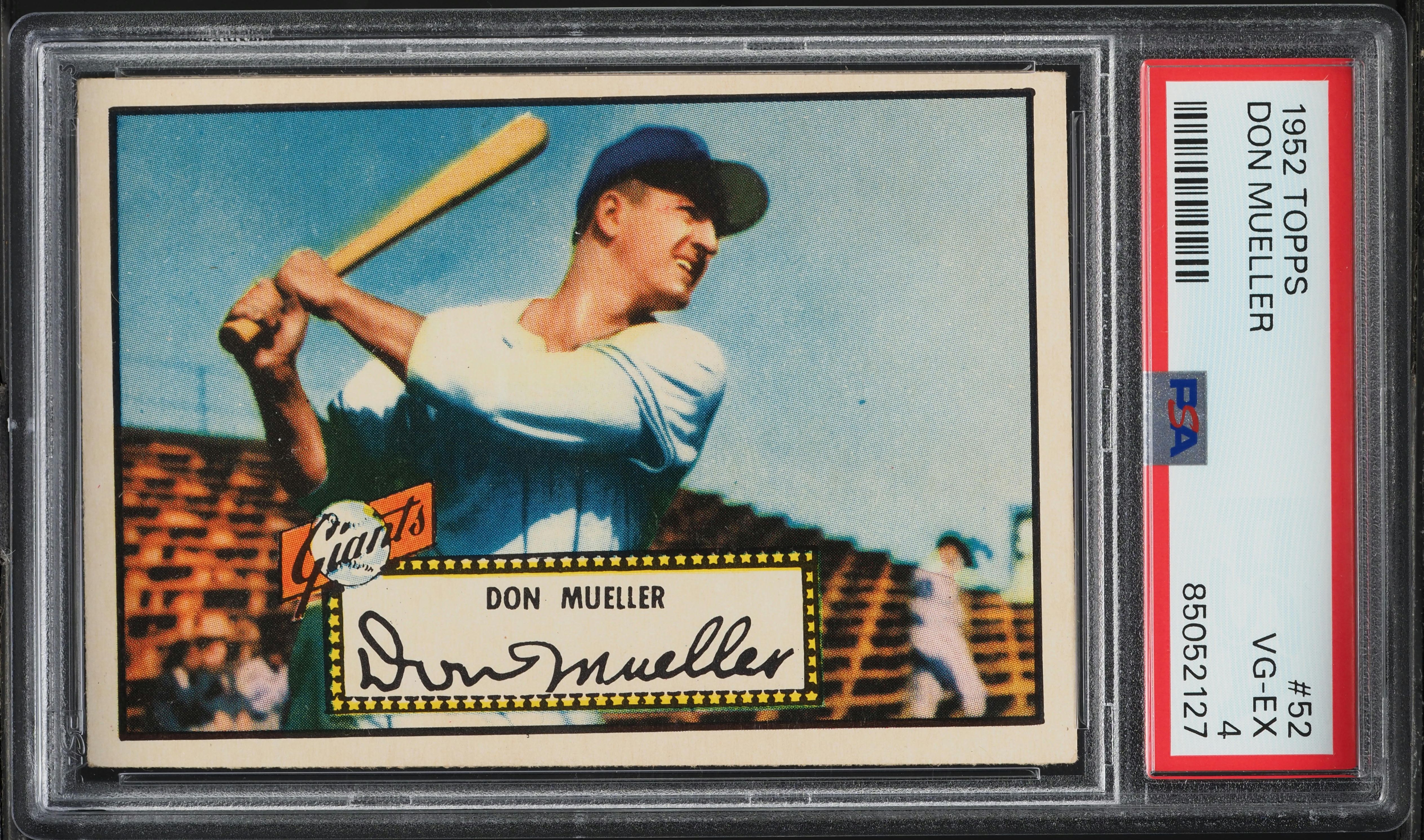 1952 Topps Don Mueller #52 PSA 4 VGEX