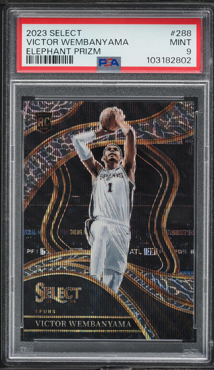 2023 Select Courtside Elephant Prizm Victor Wembanyama ROOKIE #288 PSA 9 MINT