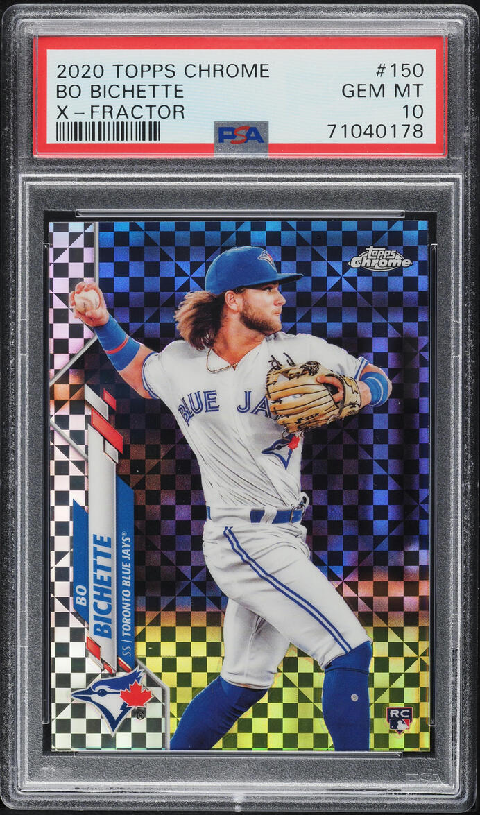 2020 Topps Chrome Xfractor Bo Bichette ROOKIE #150 PSA 10 GEM MINT