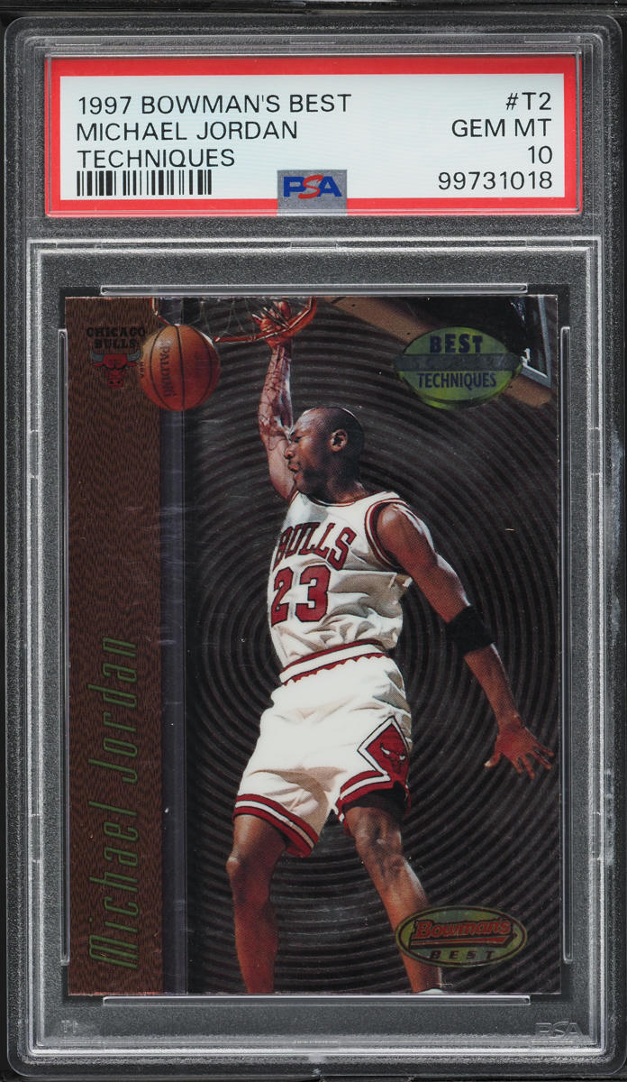 1997 Bowman's Best Techniques Michael Jordan #T2 PSA 10 GEM MINT