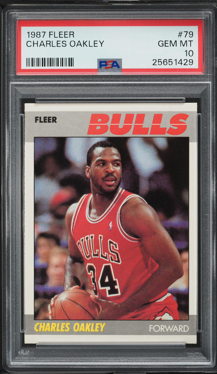 1987 Fleer Basketball Charles Oakley #79 PSA 10 GEM MINT