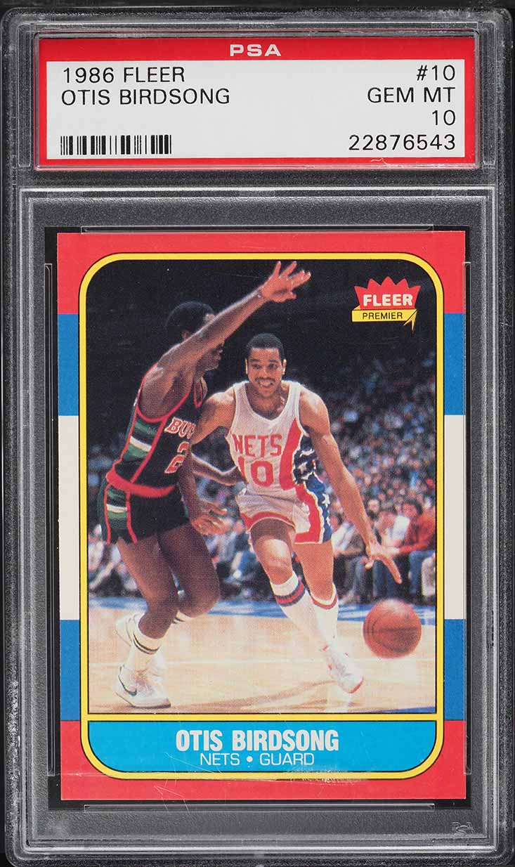 1986 Fleer Basketball Otis Birdsong #10 PSA 10 GEM MINT