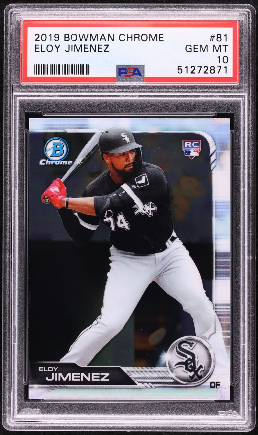 2019 Bowman Chrome Eloy Jimenez ROOKIE #81 PSA 10 GEM MINT