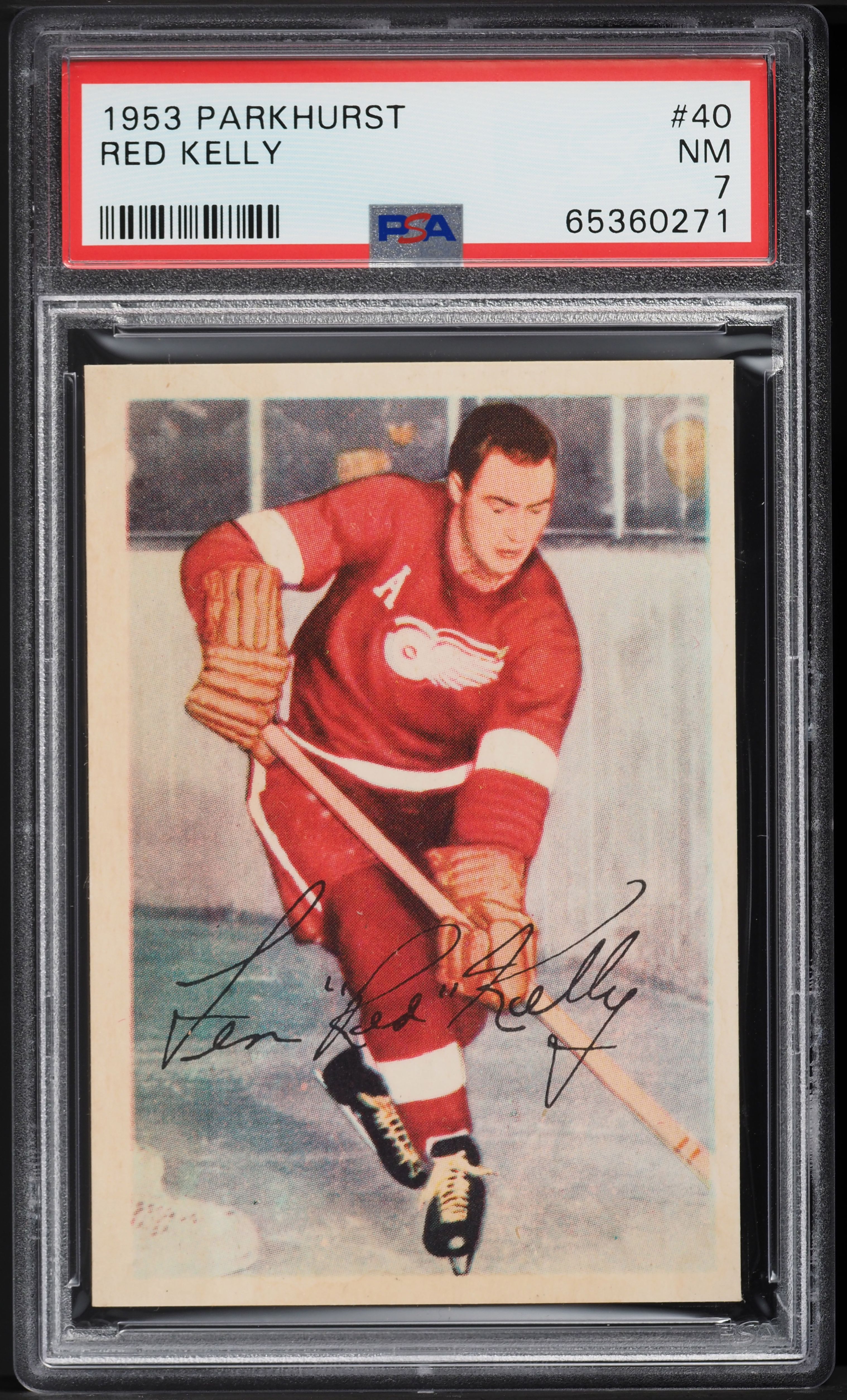 1953 Parkhurst Red Kelly #40 PSA 7 NRMT