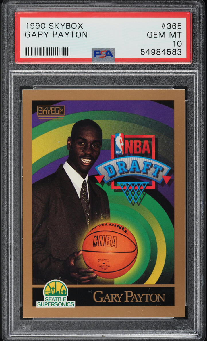 1990 Skybox Basketball Gary Payton ROOKIE #365 PSA 10 GEM MINT