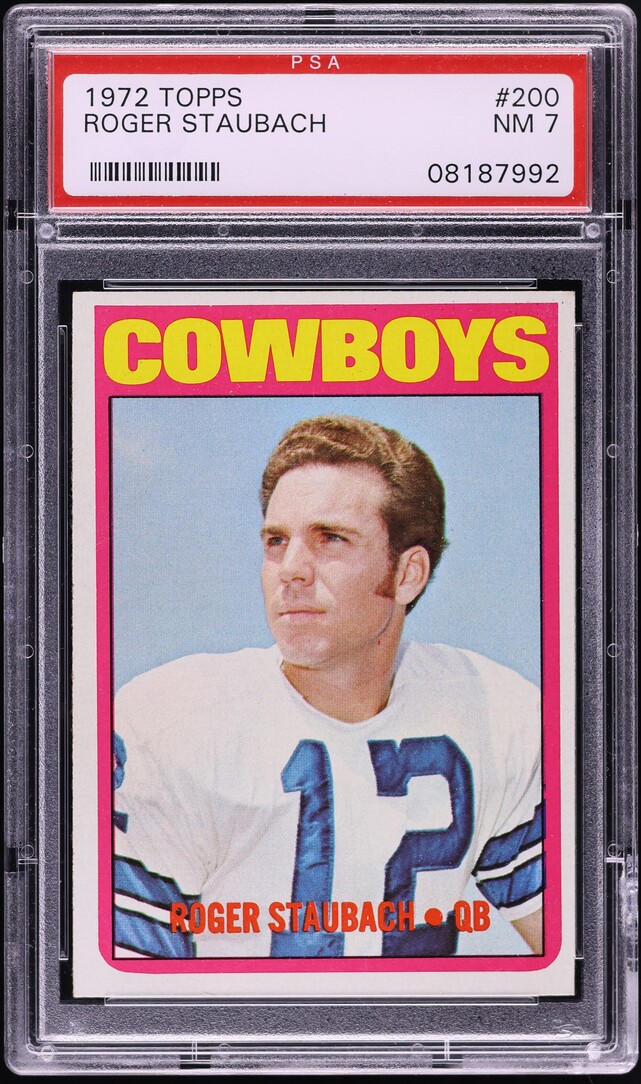 1972 Topps Football Roger Staubach ROOKIE #200 PSA 7 NRMT