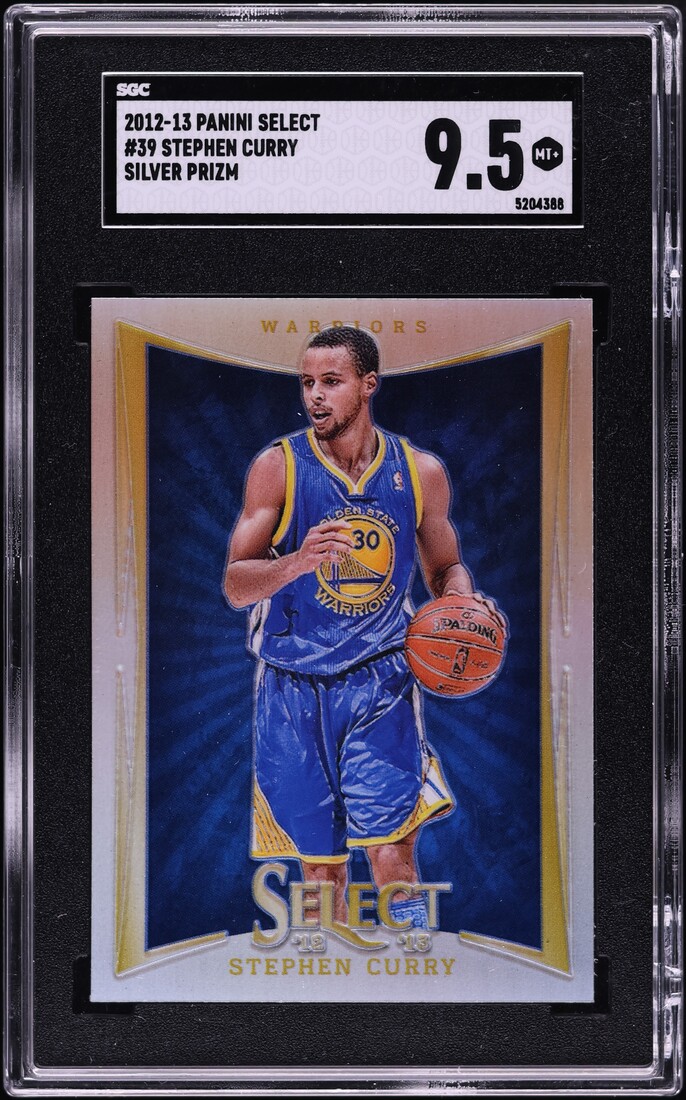 2012 Select Silver Prizm Stephen Curry #39 SGC 9.5 MINT+