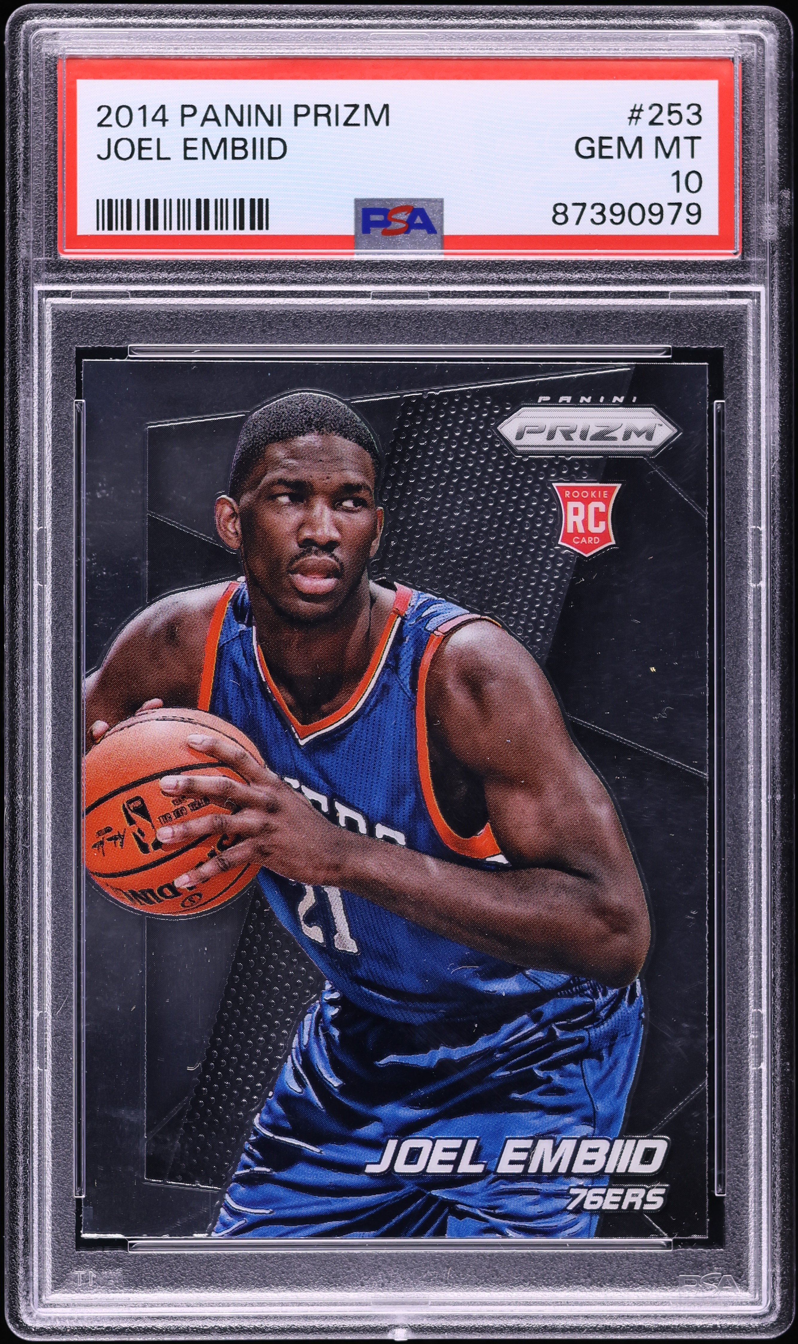 2014 Panini Prizm Joel Embiid ROOKIE #253 PSA 10 GEM MINT