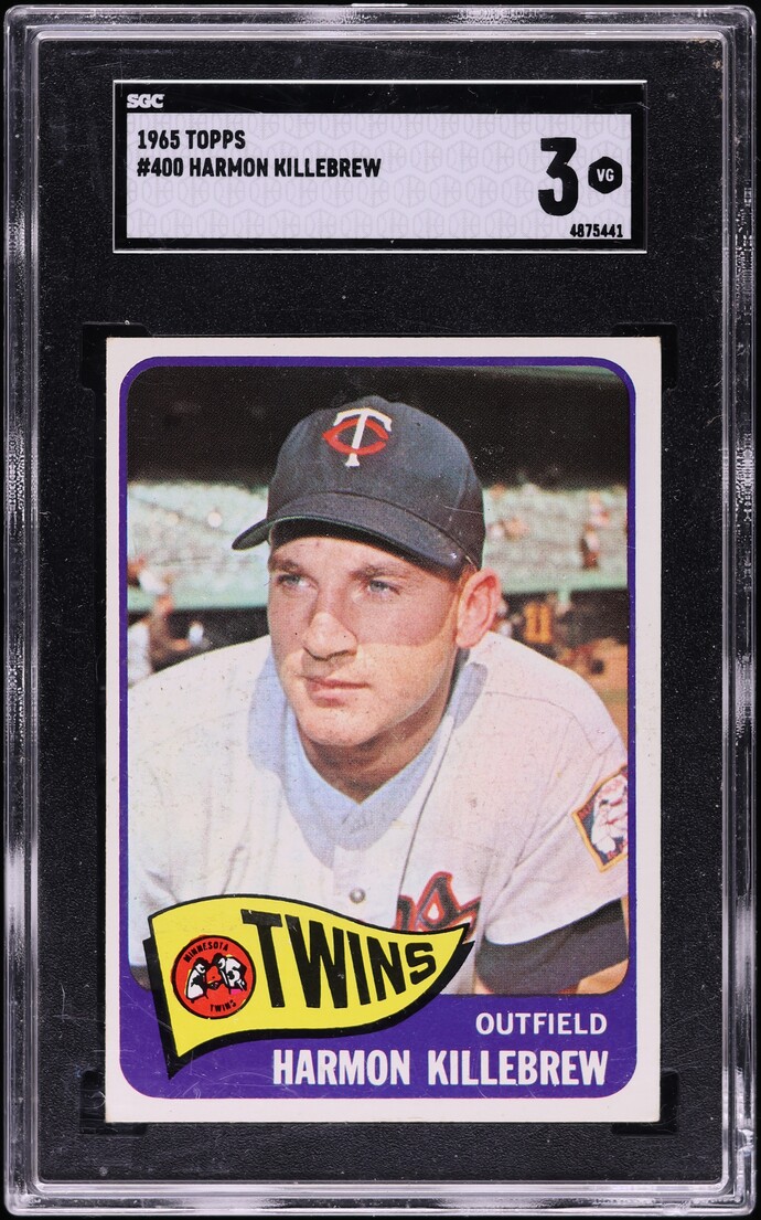 1965 Topps Harmon Killebrew #400 SGC 3 VG