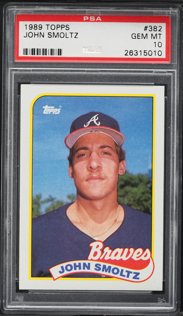 1989 Topps John Smoltz ROOKIE #382 PSA 10 GEM MINT